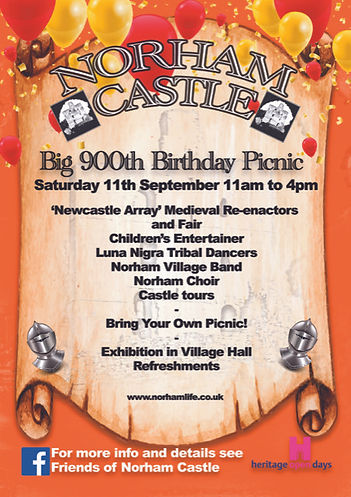 Norham Big 900th Birthday Picnic poster