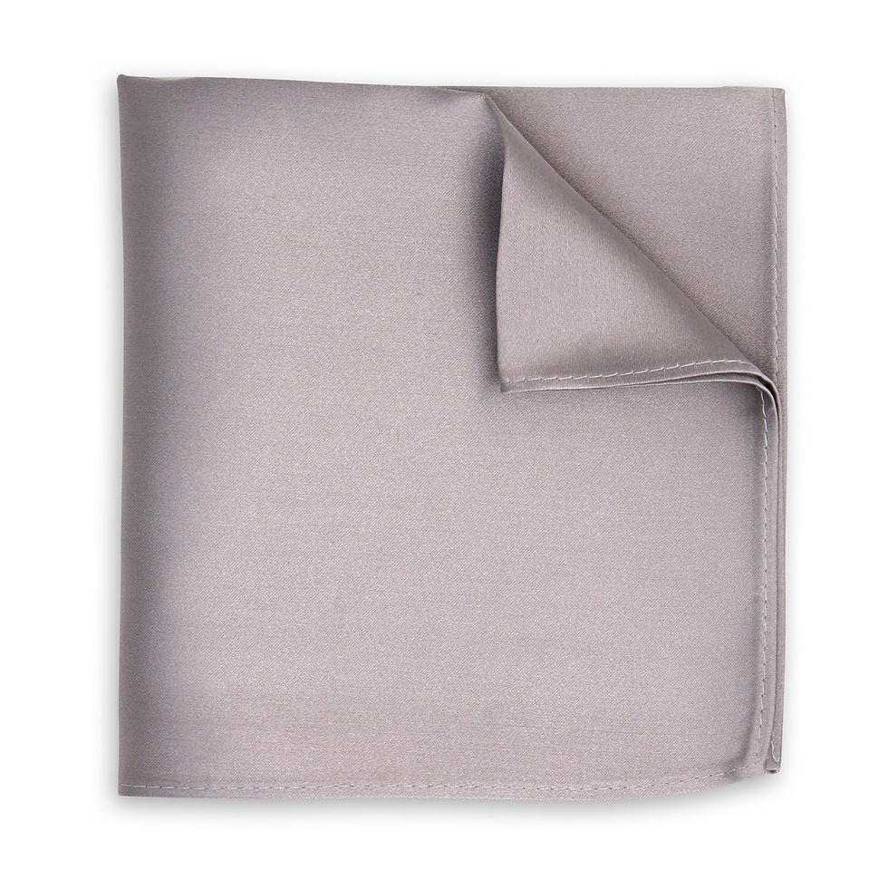 Volcanic Glass Smooth Woven Pocket Square