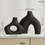 Thumbnail: Ceramic Vases Set Of 2, Abstract Vases, Irregular Shape Minimal Vase