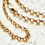Thumbnail: Italian Rolo Chain | 18Kt Gold-filled