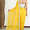 Thumbnail: Bright Yellow Georgette Saree