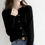 Thumbnail: Women Cardigans Sweater O-neck Spring Autumn Knitted Cashmere Cardigans Solid Si