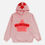 Thumbnail: winter hoodie with red star shaped graffiti