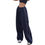 Thumbnail: Women Summer Y2K Loose Cargo Pants Elastic Waist Baggy Wide Leg Straight Trouser