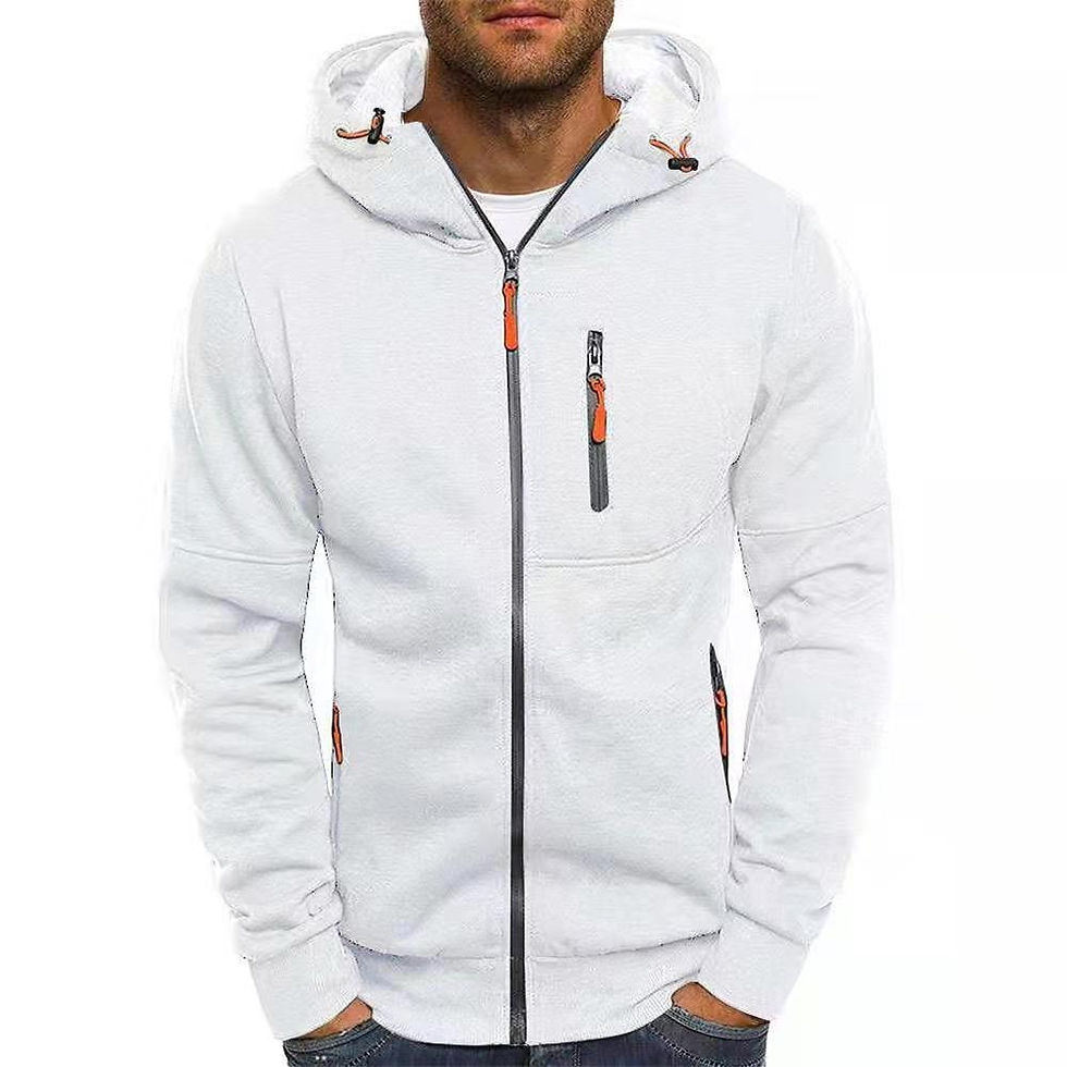 Thumbnail: Men's Hoodies Long Sleeve Sweatshirt Zipper Design Hooded Sweatshirt for Men Clo