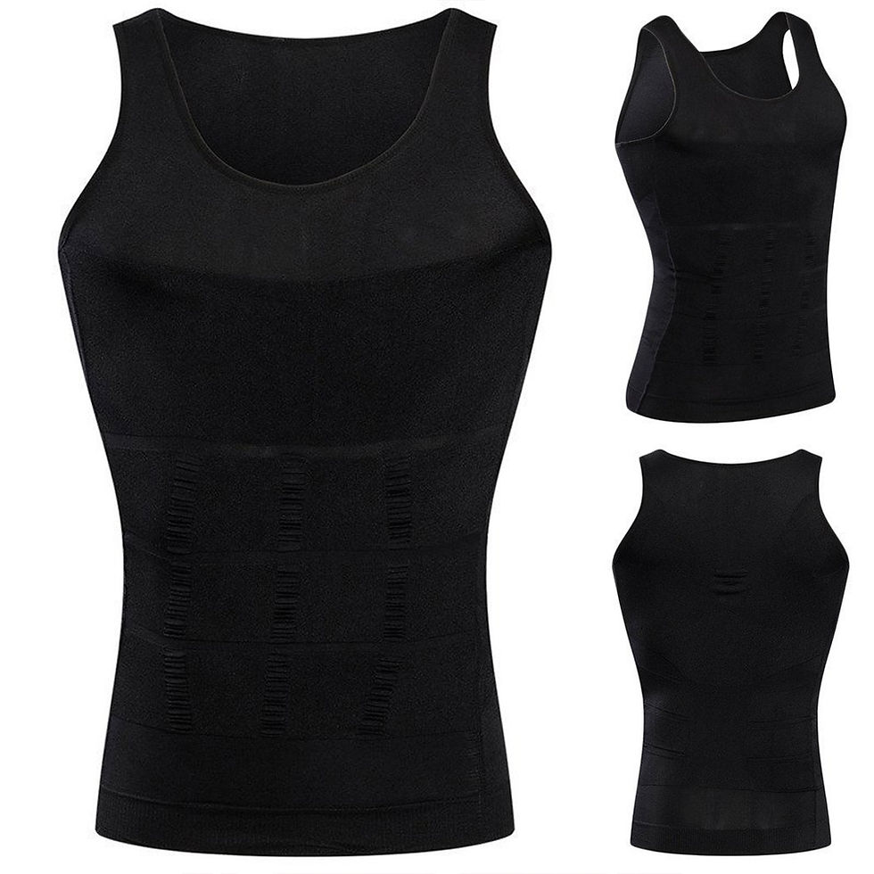 Miniatura: Men Slimming Body Shaper Abdomen Belly Control Shapewear Vest Modeling Underwear