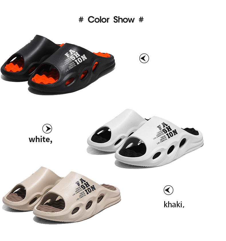 Miniatura: Men Fashion Massage Slippers Indoor/Outdoor Sandals Beach Flip Flop Thick Sole M