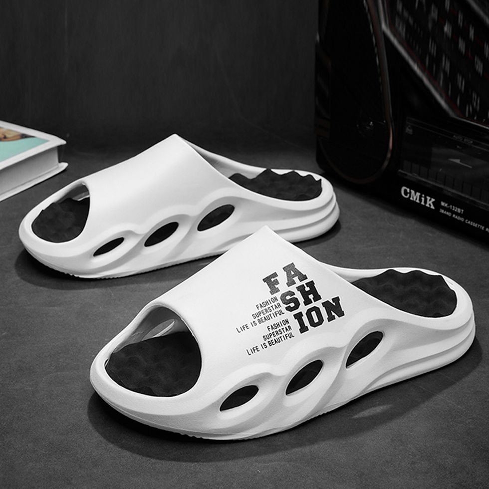 Miniatura: Men Fashion Massage Slippers Indoor/Outdoor Sandals Beach Flip Flop Thick Sole M