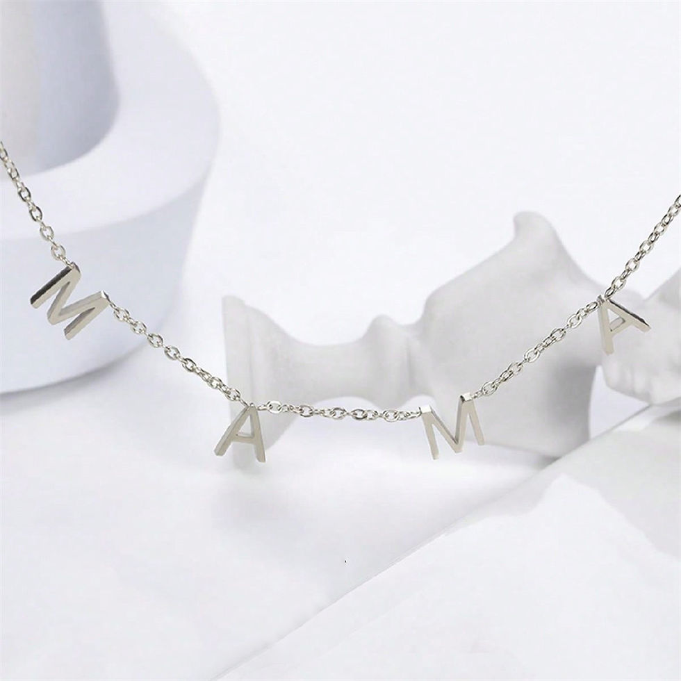 Miniatura: Custom Letters Name Necklace for Women Gold Color Stainless Steel Personalized N