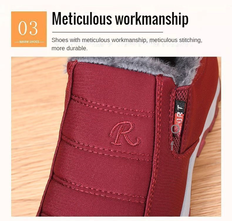 Miniatura: ​Men's Shoes Autumn Winter Casual Cotton Warm Wear Resistant Chunky Sole Affor