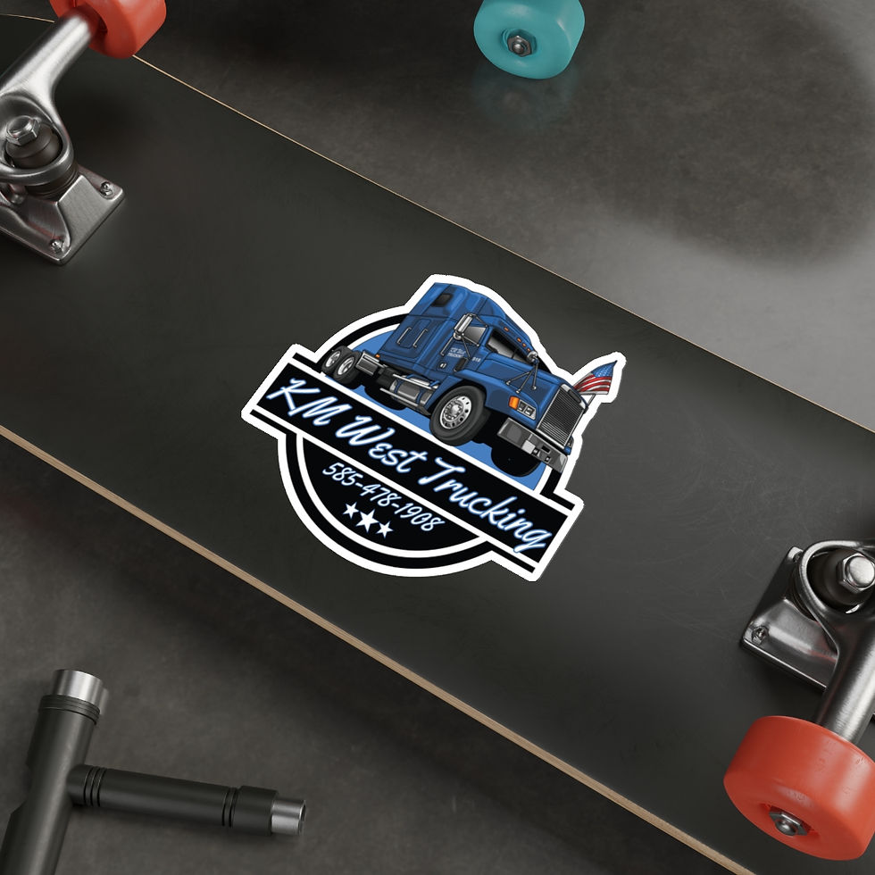 Thumbnail: KM West Trucking Sticker