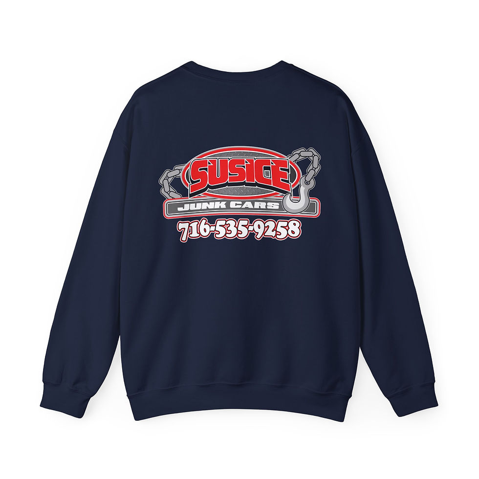 Thumbnail: Susice Junk Cars Adult Sweatshirt