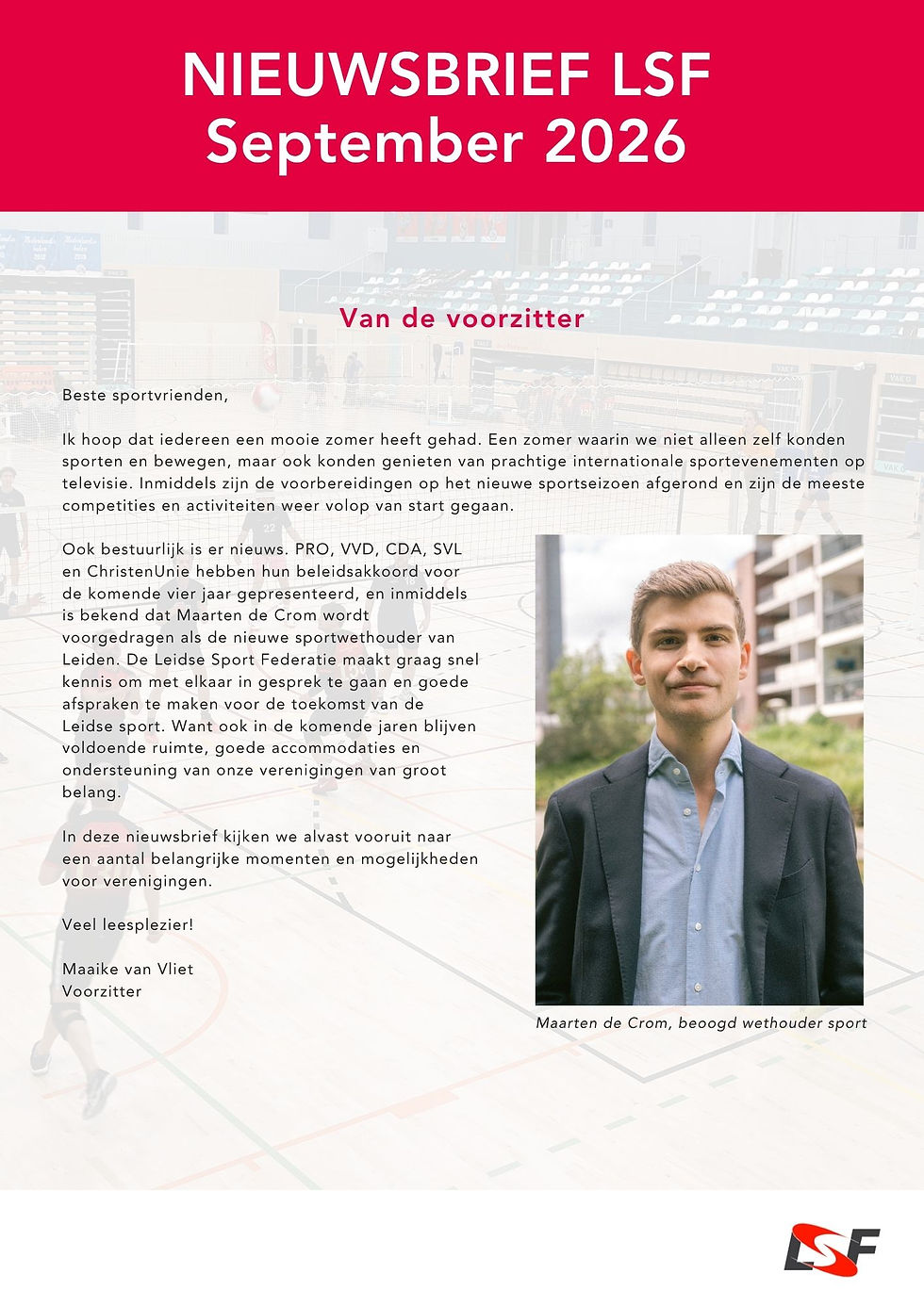 Nieuwsbrief LSF - September 2026