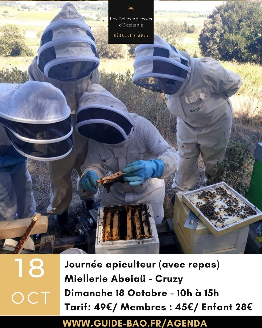 Dimanche 18 octobre / journée apiculteur miellerie de l'Abeiaü à Cruzy