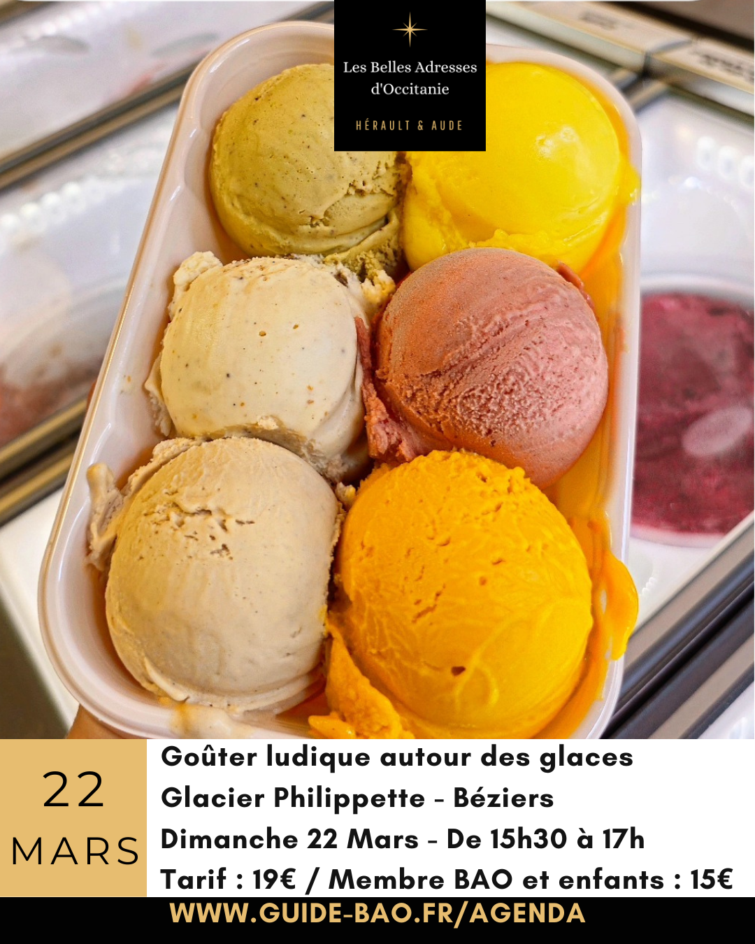 Dégustation ludique autour des glaces / Chez Philippette / Béziers