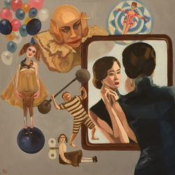 SPECCHIO AFFOLLATO 80X80CM