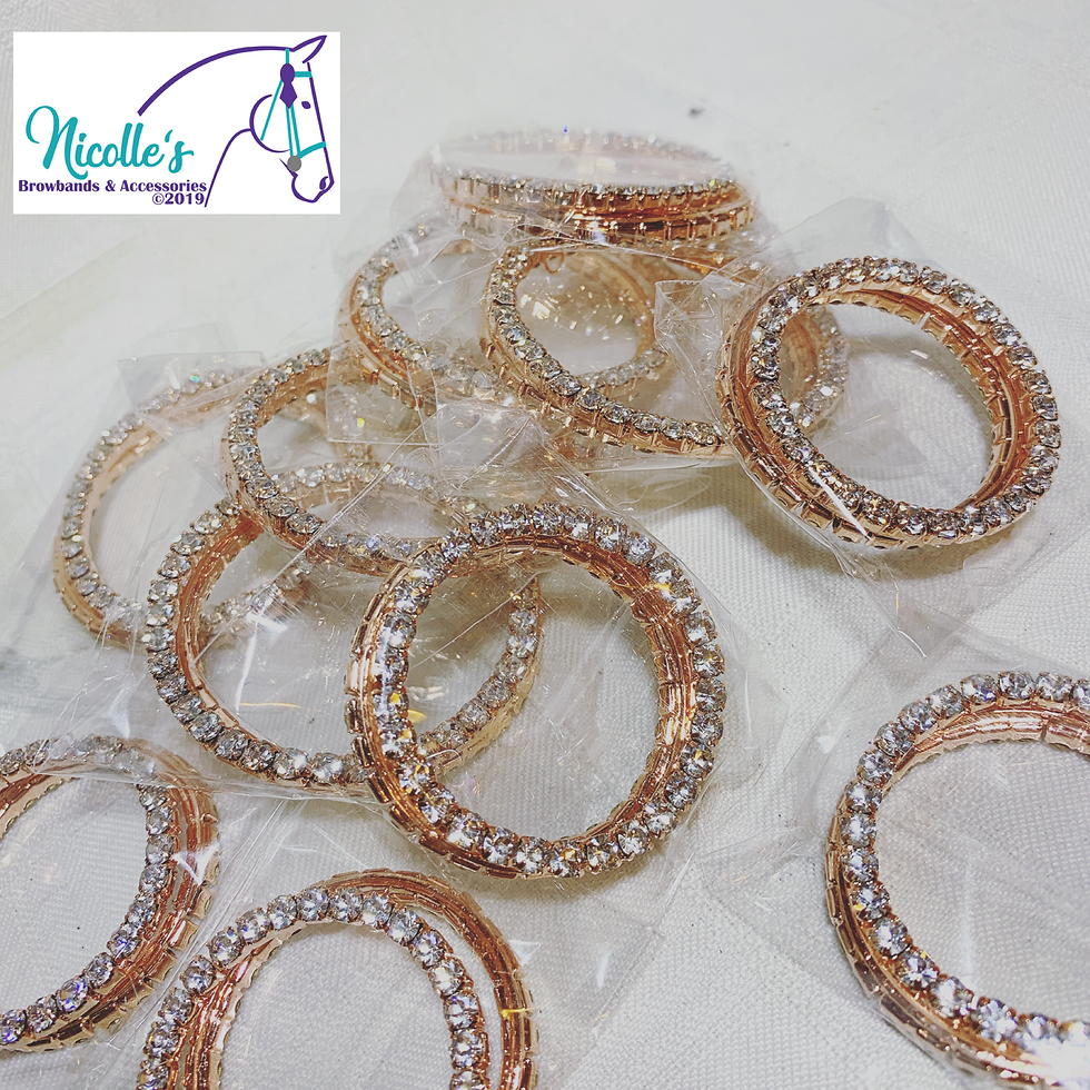 50mm Rose gold rings