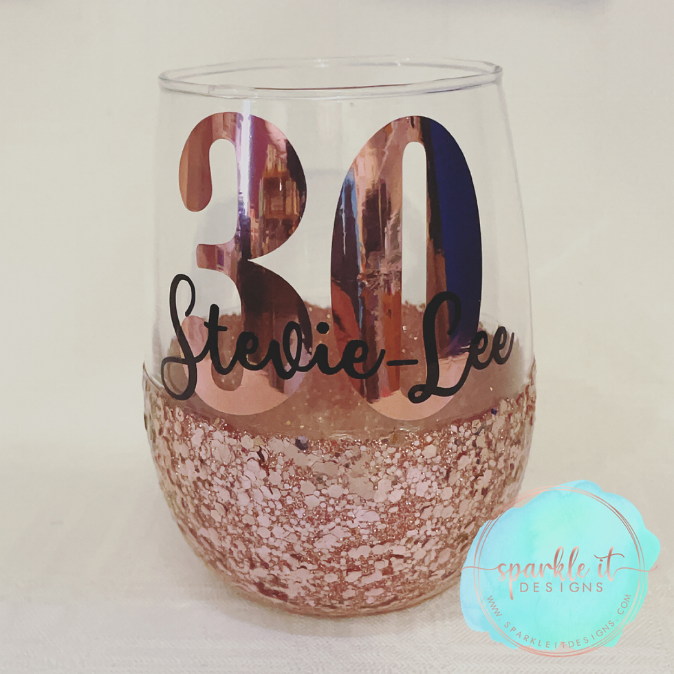 Glitter wine