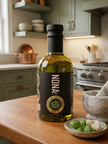 その他 NGOO Olive Oil NONA's EVOO | Basil Infused Premium EVOO | 250 ml | Nona's EVOO