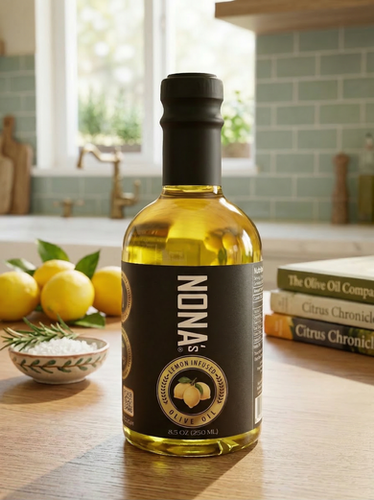 NONA's EVOO | Lemon Infused Premium EVOO | 250 ml | Nona's EVOO