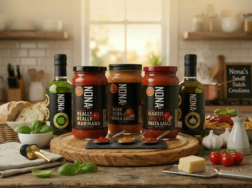 NONA's | Very, Very, Vodka Sauce | Nona's EVOO | Olive Oil & More!