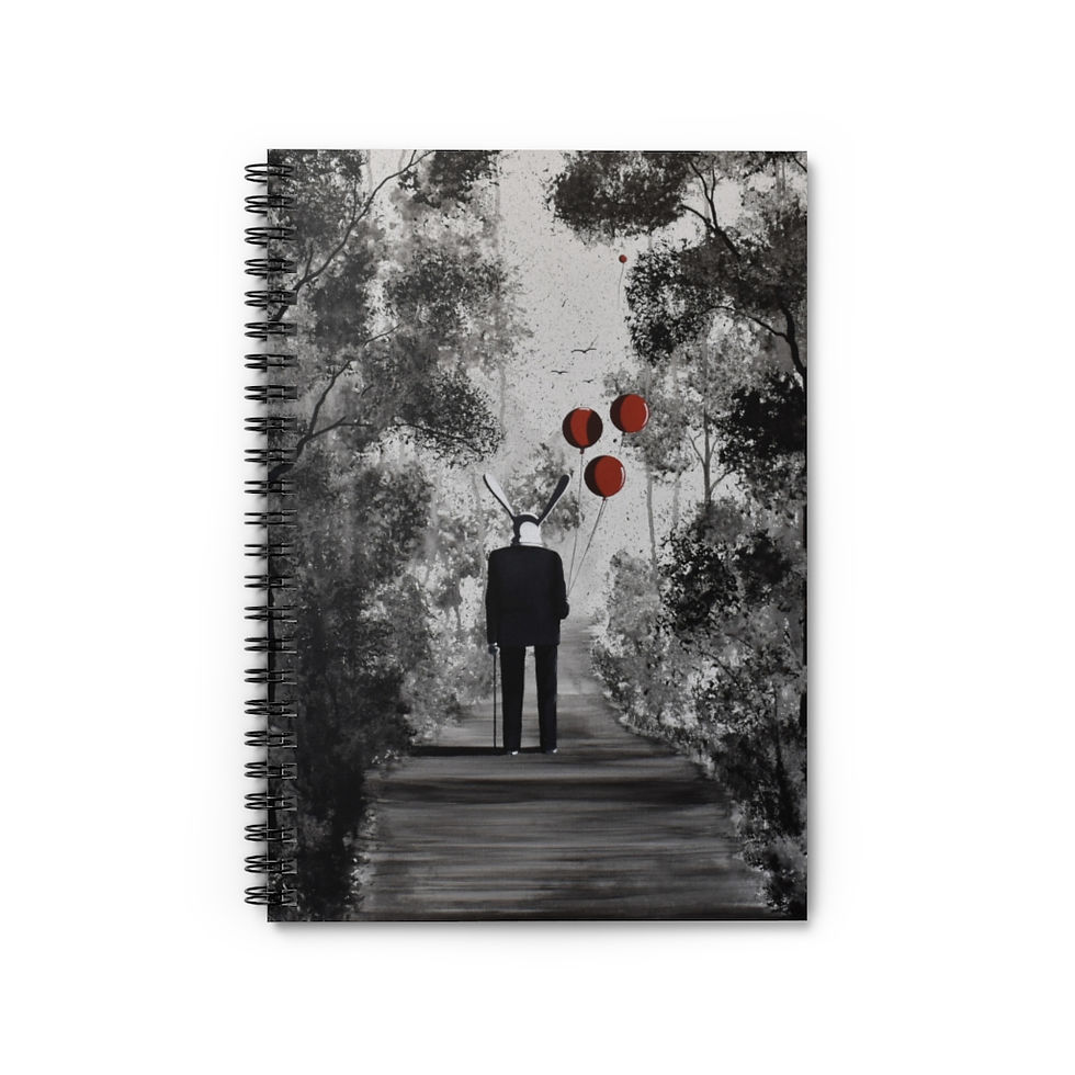 Black & White Spiral Notebook - Ruled Line