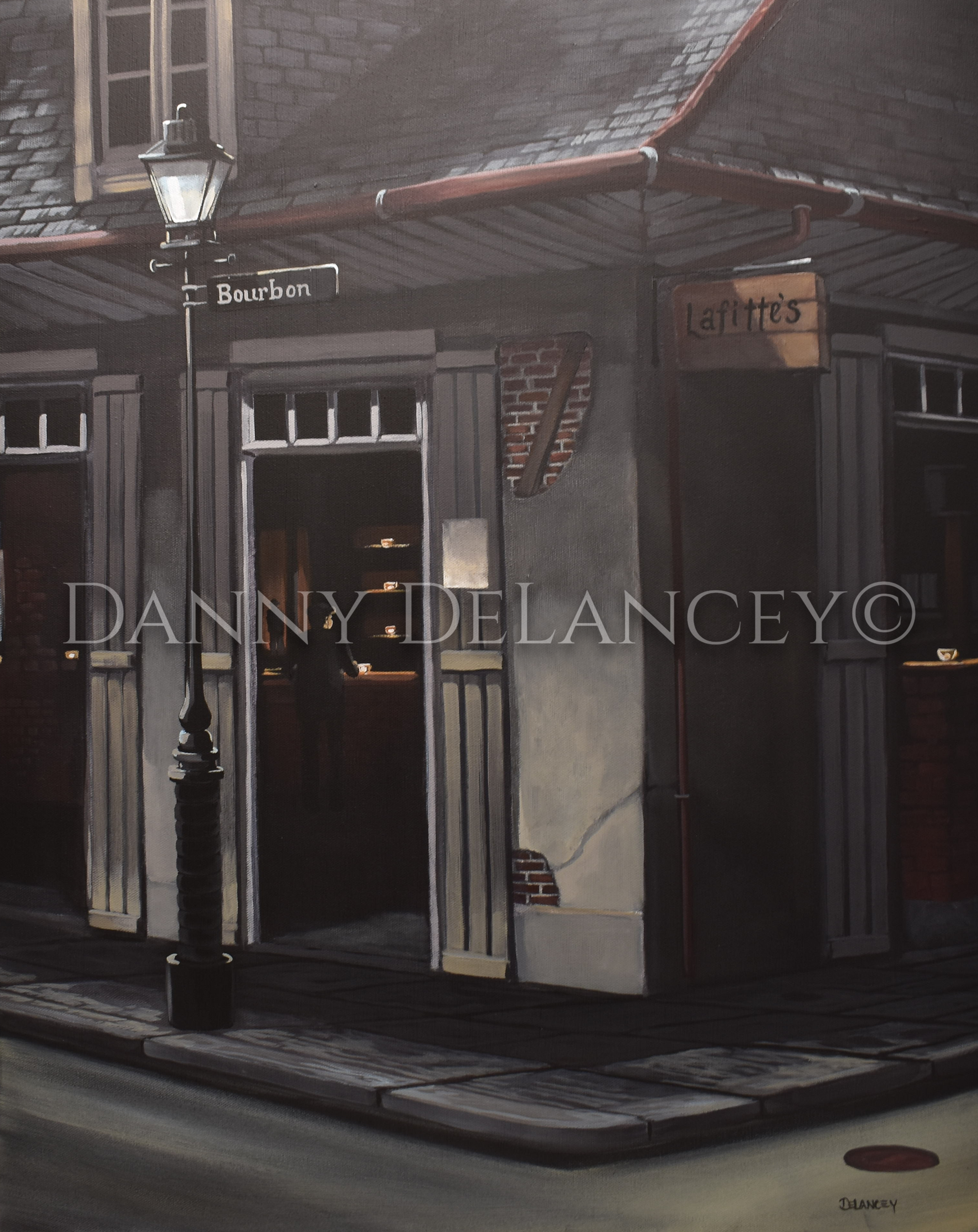 24" x 30" Canvas Giclee - Lafitte's Blacksmith Shop
