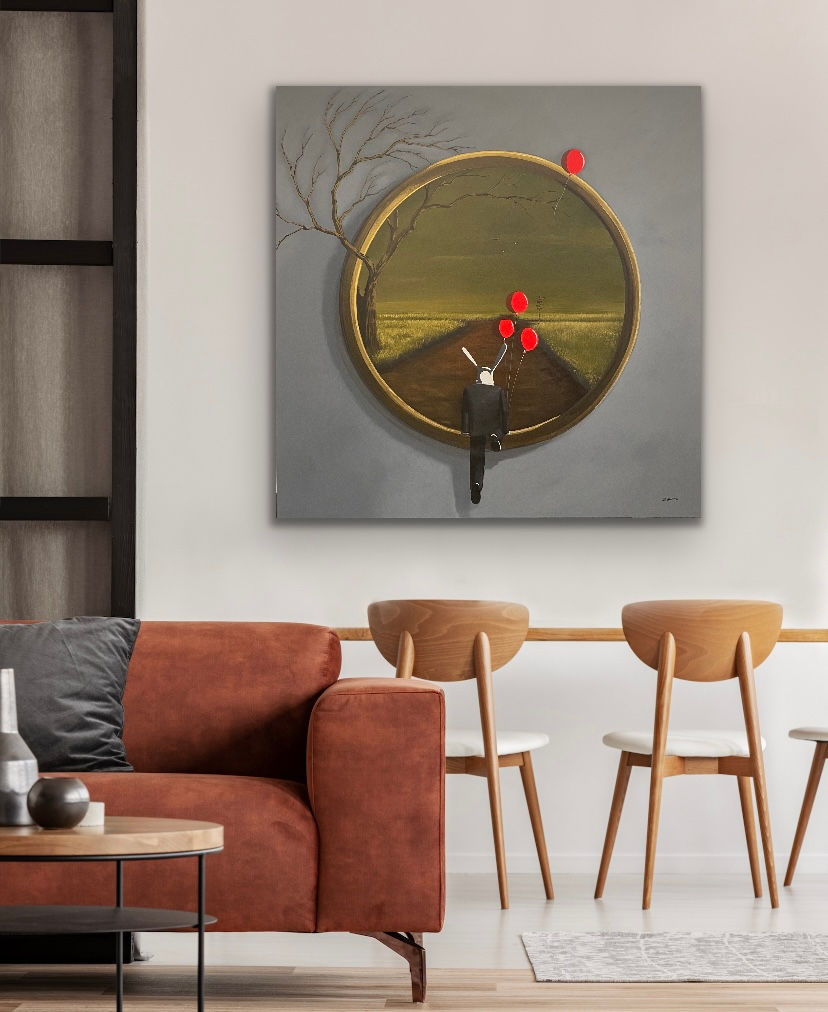 Thumbnail: 40" x 40" Canvas Giclee - The Stroll - Porthole
