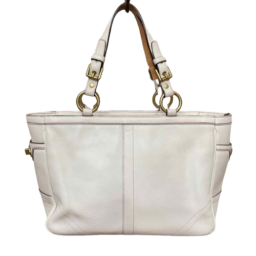 COACH Limited Edition Poppy Peace Ivory Red Floral Appliqué