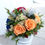Thumbnail: UN-061 Wine, orange and blue roses bouquet