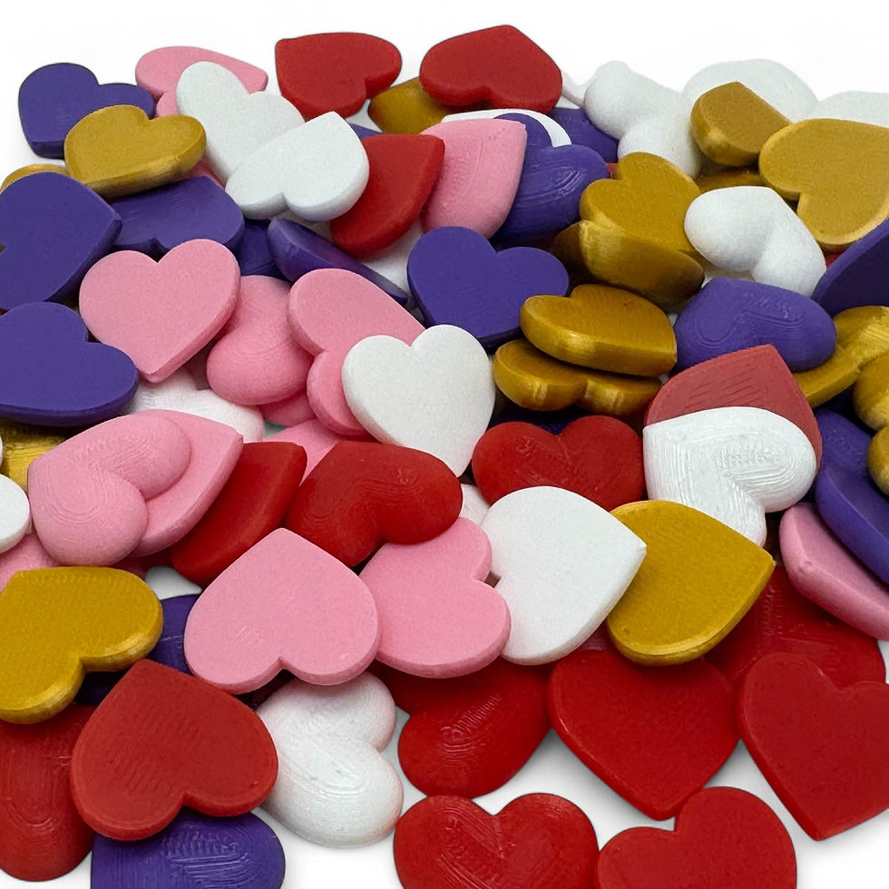 Thumbnail: Pack of Mini 3D Printed Hearts – Cute, Romantic, and Fun to Hide!