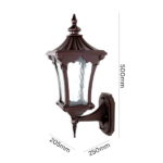 Thumbnail: Vintage Brass Exterior Wall Light Antique Lantern Outdoor Light IP44 