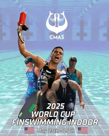 DEL 23 AL 25 DE MAYO DE 2025, LA COPA MUNDIAL CMAS DE FINSWIMMING LLEGA A LOS EE. UU.