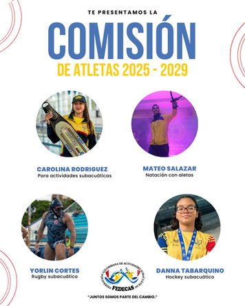 TE PRESENTAMOS LA NUEVA COMISIÓN NACIONAL DE ATLETAS 2025–2029 FEDECAS