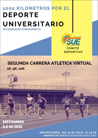 INVITACIÓN - SEGUNDA CARRERA ATLÉTICA VIRTUAL NACIONAL "SUE" 2020