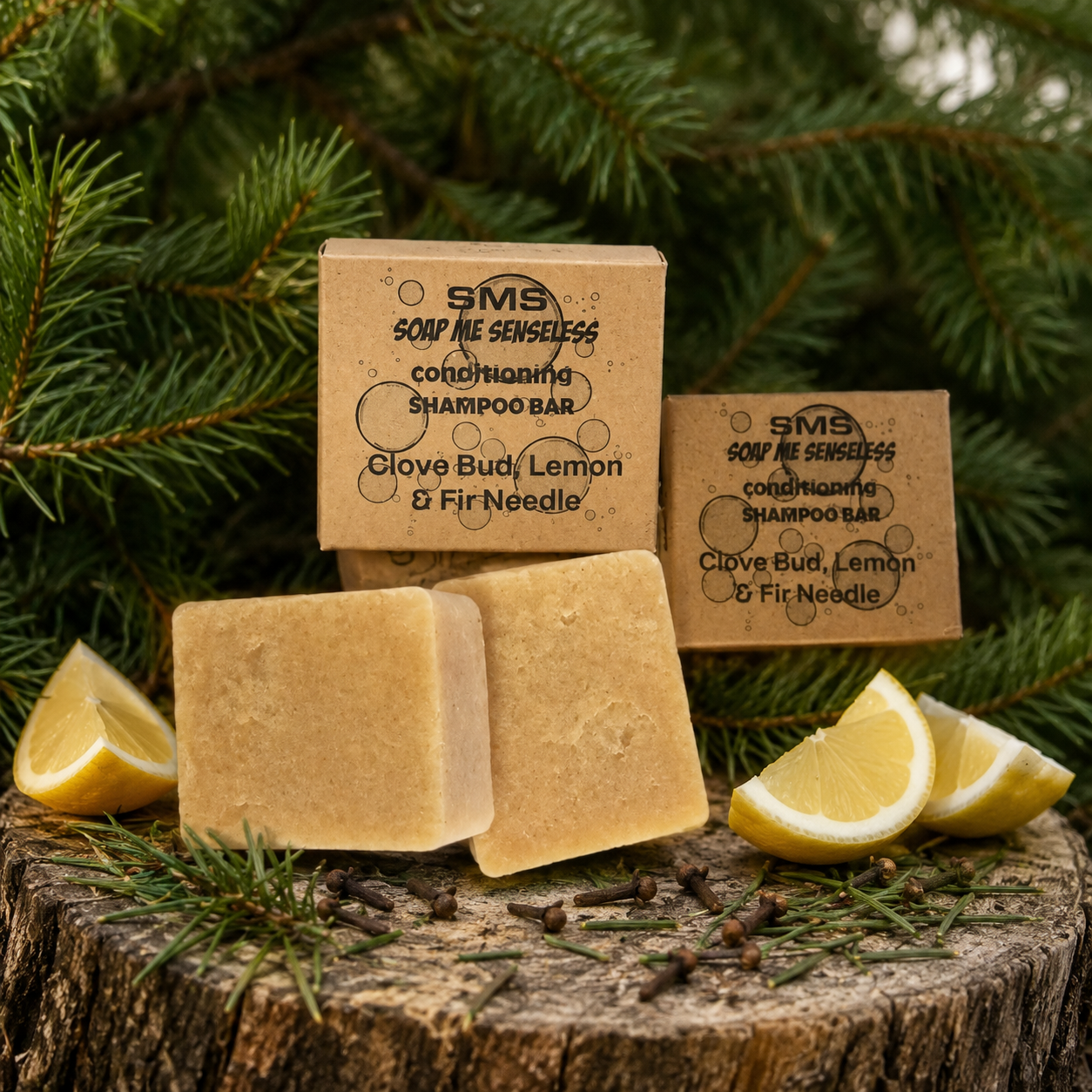 Clove Bud, Lemon & Fir Needle Solid Conditioning Shampoo Bar