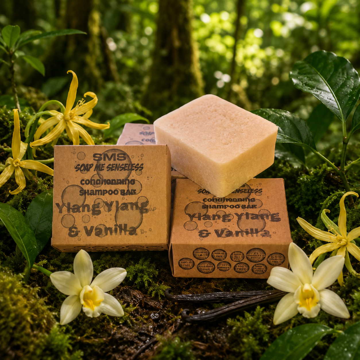 Ylang Ylang & Vanilla Solid Conditioning Shampoo Bar