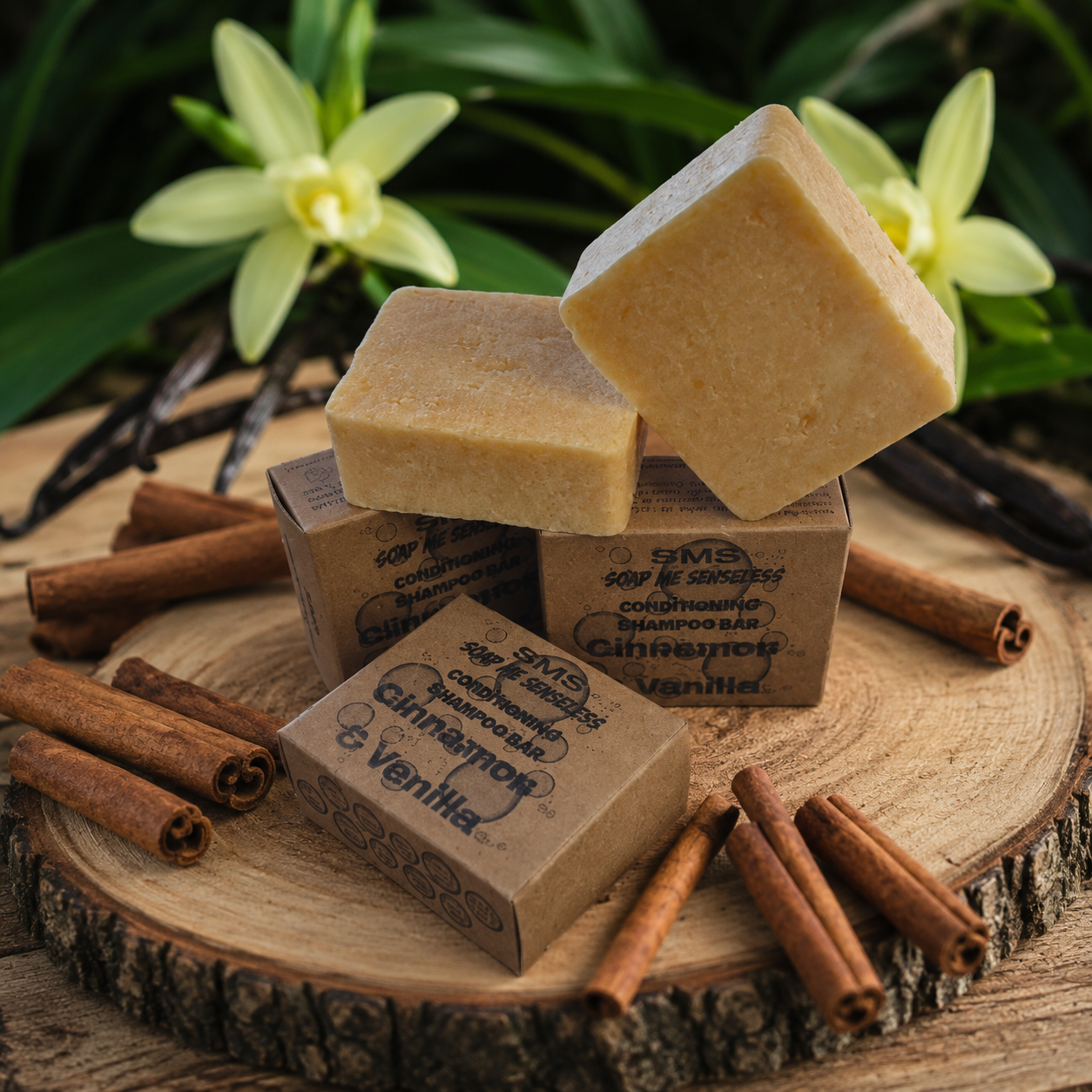 Cinnamon & Vanilla Solid Conditioning Shampoo Bar