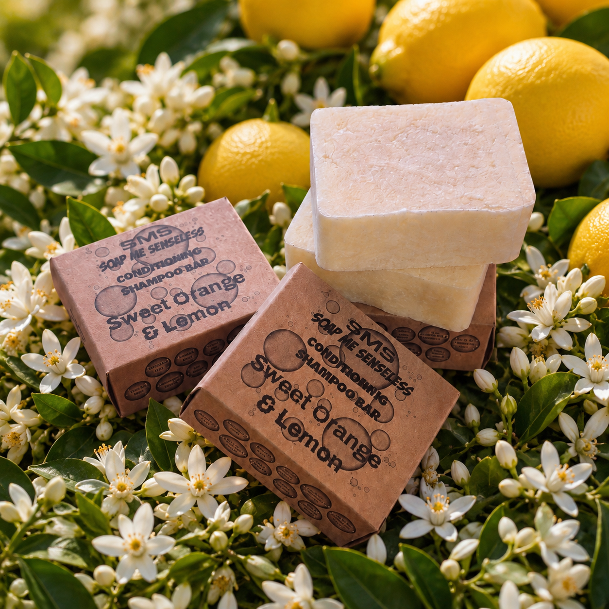 Sweet Orange & Lemon Solid Conditioning Shampoo Bar