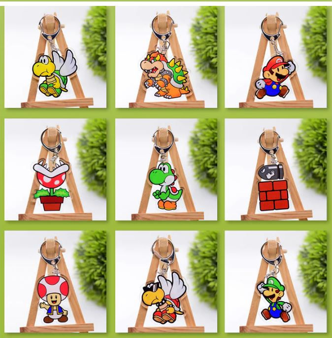 Thumbnail: Super Mario Brothers Acrylic Keychains