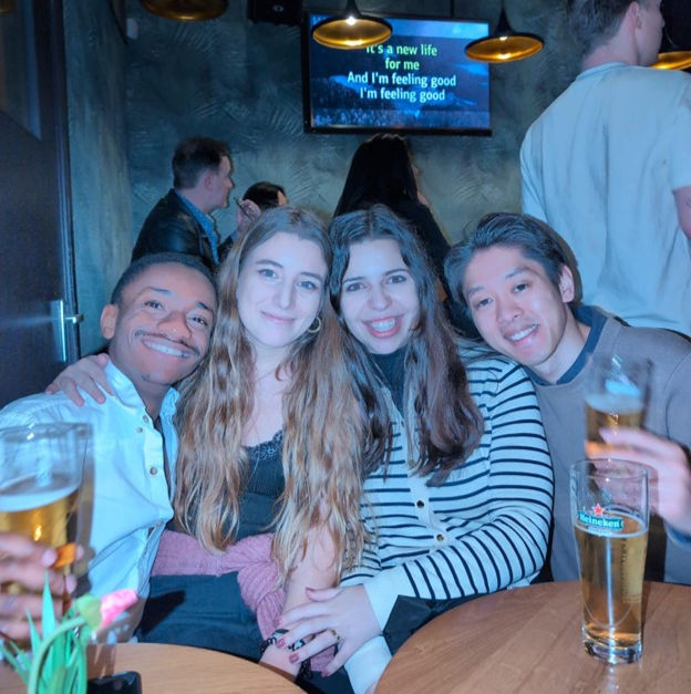 Friends from a meetup event in Amsterdam