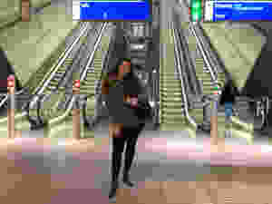 Me at the metro station