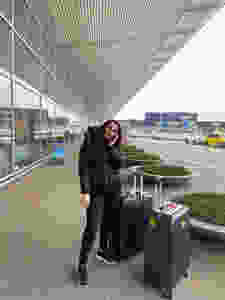 Me outside Schiphol