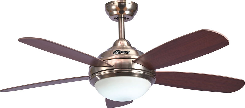 52" Ceiling Fan, One Light, Remote Control