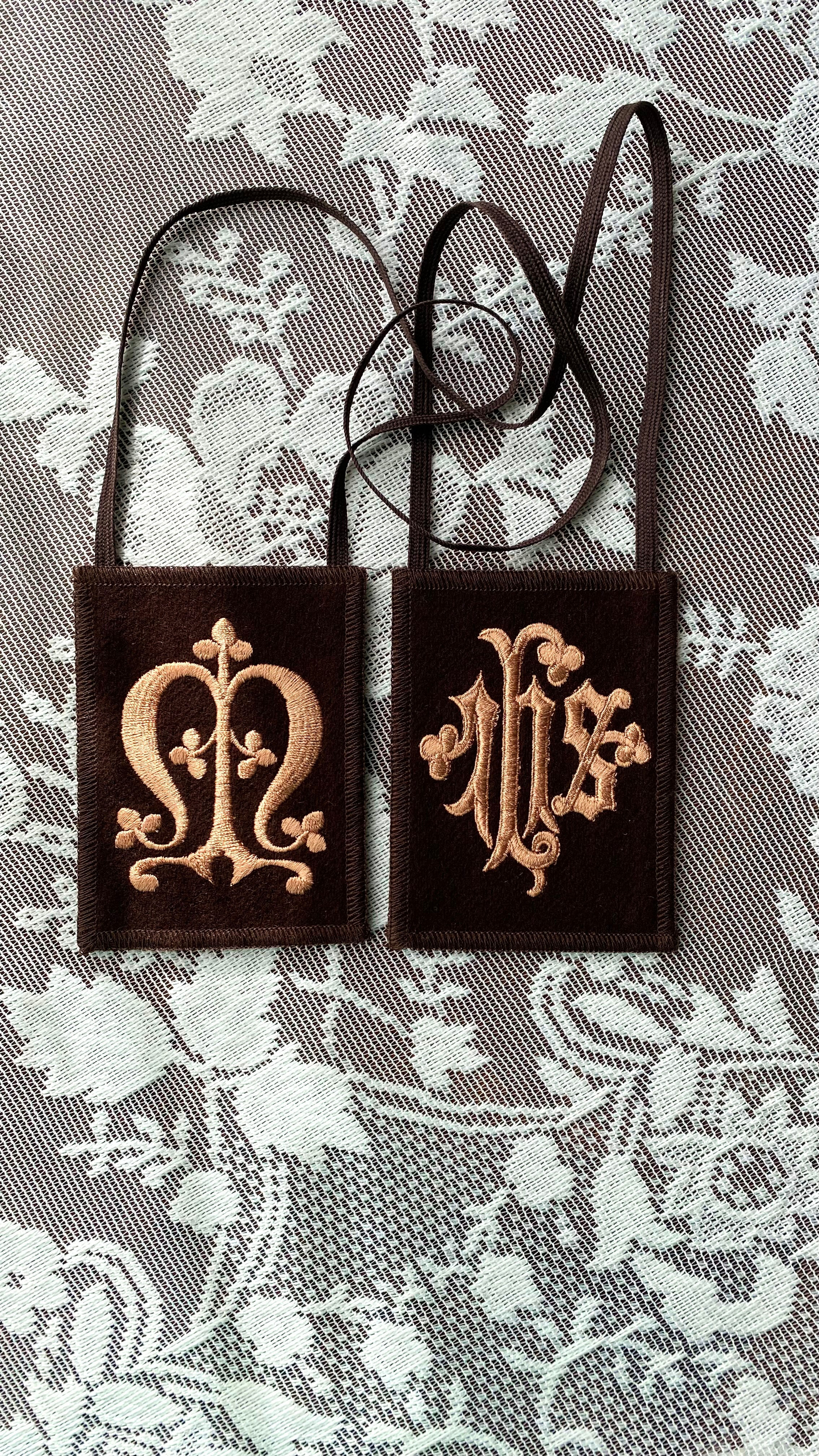 MANTLE OF MARY® Premade Brown Scapular