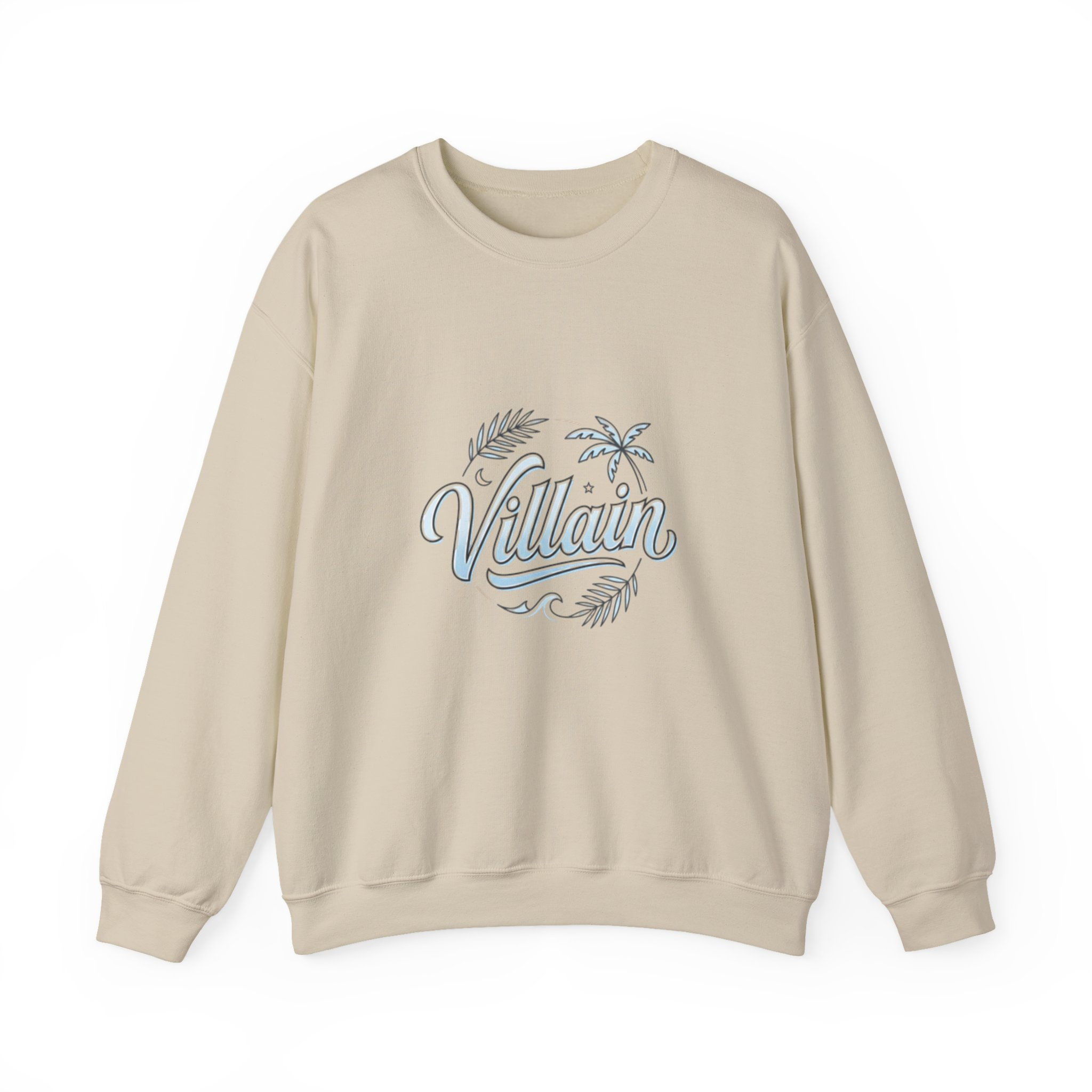 Crewneck Sweatshirt — 'Melanie Davis' Retro Wave Script Ribbed Pullover