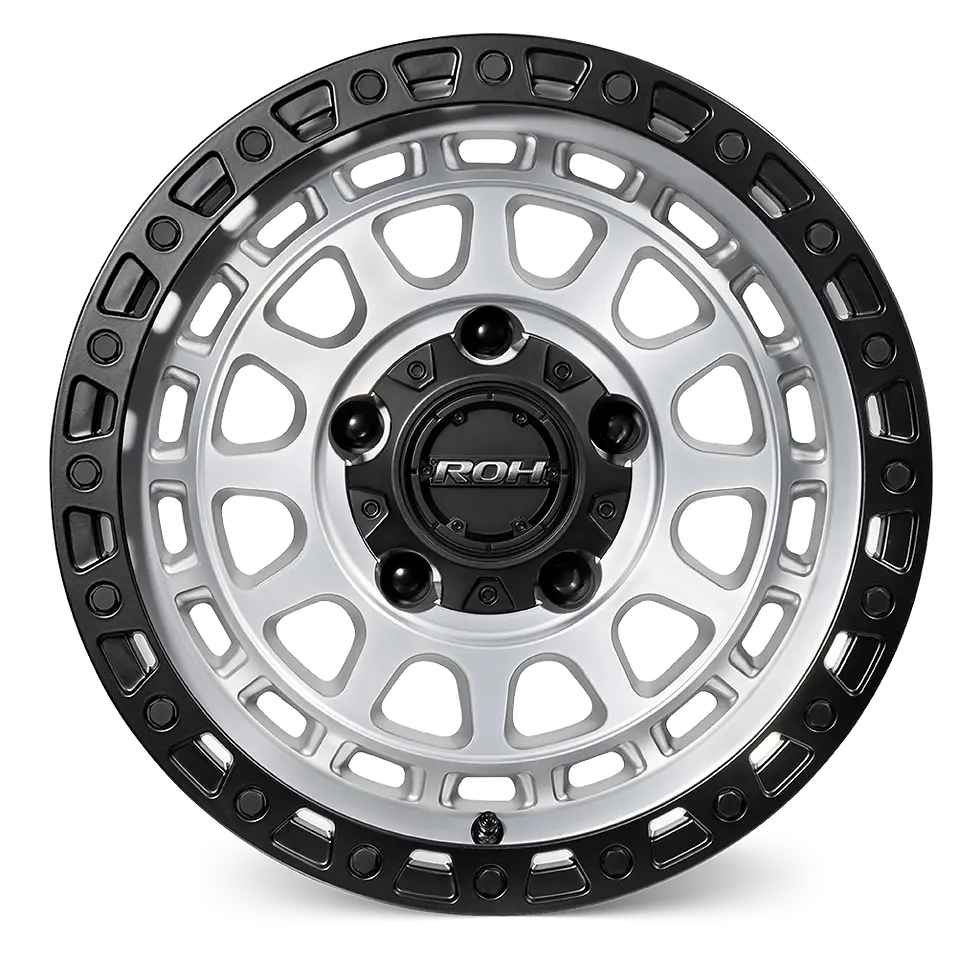 Thumbnail: ROH ASSAULT 18X9 +25 6X139.7 - MACHINED CENTRE WITH BLACK LIP