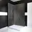 Miniature : Mur de douche en PVC, effet marbre, noir mat, 48 po x 96 po