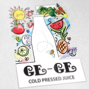 Ge-Ge Juices Logo Design