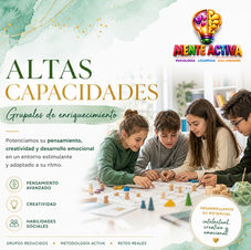 Programa de enriquecimiento para niños y adolescentes con altas capacidades en Boadilla del Monte (Madrid). Trabajamos el pensamiento avanzado, la creatividad y las habilidades emocionales mediante actividades estimulantes, retos cognitivos y dinámicas grupales adaptadas a su ritmo. Ideal para niños con alta capacidad intelectual, talento o gran curiosidad por aprender.
altas capacidades niños Madrid, enriquecimiento altas capacidades, niños superdotados Boadilla